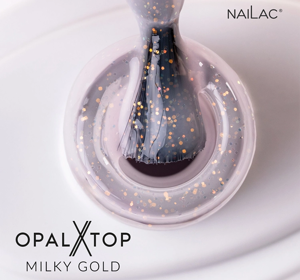 NAILAC OPALX TOP HYBRID TOPCOAT MILKY GOLD 7ML