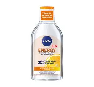 NIVEA ENERGY MIZELLENWASSER MIT 3 ANTIOXIDANTIEN 400ML