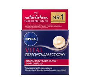 NIVEA VITAL ANTI FALTEN REGENERIERENDE NACHTCREME FÜR REIFE HAUT 50ML