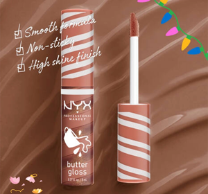 NYX Professional Makeup Butter Gloss Swirl Lipgloss 02 Hot Cocoa Swirl 8ml