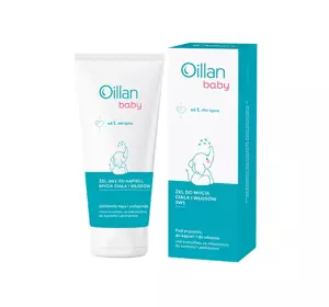 OILLAN BABY GEL 3IN1 ZUM BADEN, KÖRPER UND HAARWASCHEN 200ML