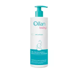 OILLAN BABY GEL 3IN1 ZUM BADEN, KÖRPER UND HAARWASCHEN 400ML