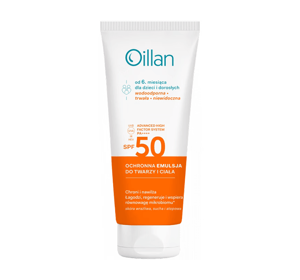 OILLAN SCHUTZEMULSION FÜR GESICHT UND KÖRPER SPF50+ 100ML