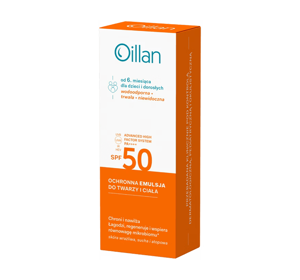 OILLAN SCHUTZEMULSION FÜR GESICHT UND KÖRPER SPF50+ 100ML