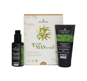 Orientana Every Man's Need Gesichtspflege-Set Reinigungsgel + Aftershave-Balsam