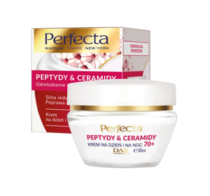 PERFECTA PEPTIDE&CERAMIDE ANTI FALTEN GESICHTSCREME FÜR TAG UND NACHT 70+ 50ML