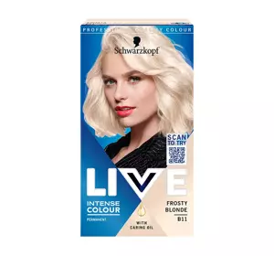 SCHWARZKOPF LIVE INTENSE COLOUR PERMANENT HAARFARBE B11 FROSTY BLONDE