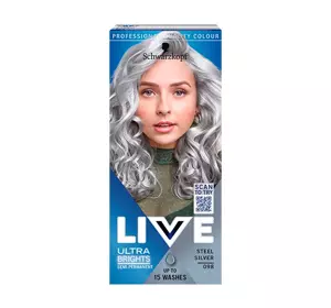 SCHWARZKOPF LIVE ULTRA BRIGHTS OR PASTEL SEMIPERMANENTES HAARFÄRBEMITTEL 098 STEEL SILVER