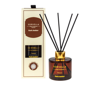 SORVELLA PREMIUM DUFTDIFFUSOR MIT STICKS DARK AMBER 120ML