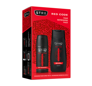 STR8 RED CODE DEODORANT SPRAY 150ML + GEL 250ML