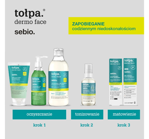 TOŁPA DERMO FACE SEBIO MIKRO-PEELING GESICHTSREINIGUNGSGEL 150ML