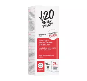 UNDER TWENTY ANTI ACNE ACTIVE GELSERUM AHA + BHA 15% 30ML