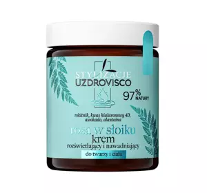 UZDROVISCO X STYLIZACJE AUFHELLENDE UND HYDRATISIERENDE CREME FÜR GESICHT UND KÖRPER TAU IM GLAS 170ML