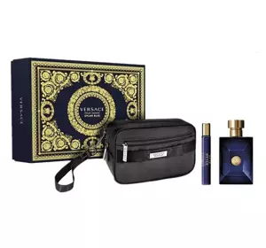 VERSACE DYLAN BLUE POUR HOMME EDT SPRAY 100ML + 10ML + KOSMETIKTASCHE SET