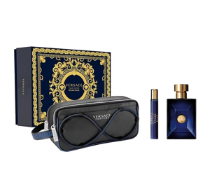 VERSACE DYLAN BLUE POUR HOMME EDT SPRAY 100ML + 10ML + KOSMETIKTASCHE SET