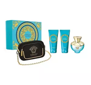 VERSACE DYLAN TURQUOISE POUR FEMME EDT SPRAY 100ML + BL 100ML + SG 100ML + BB SET 