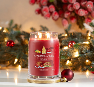 Yankee Candle Signature Große Duftkerze Big Apple Christmas 567g