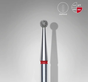 Staleks Pro Expert Diamantfräser Kugel Rot FA01R025