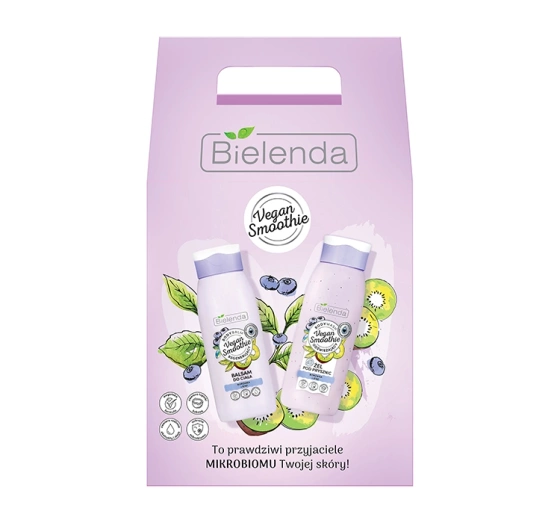 Bielenda Vegan Smoothie Blueberry & Kiwi Kosmetikset Duschgel + Körperlotion