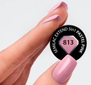 SEMILAC EXTEND 5 IN 1 BASIS LACK TOP 813 PASTEL PINK 7 ML