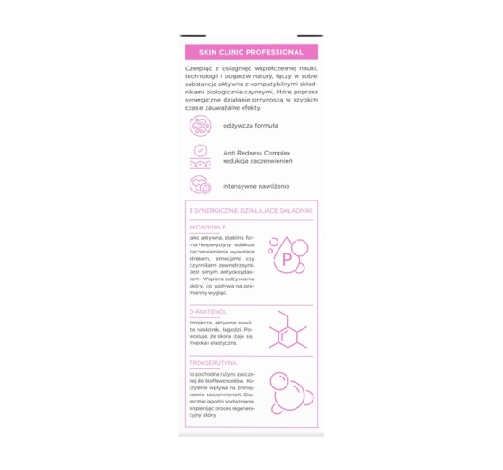 Bielenda Skin Clinic Professional Stärkend-beruhigende Gesichtscreme mit Vitamin P 40ml