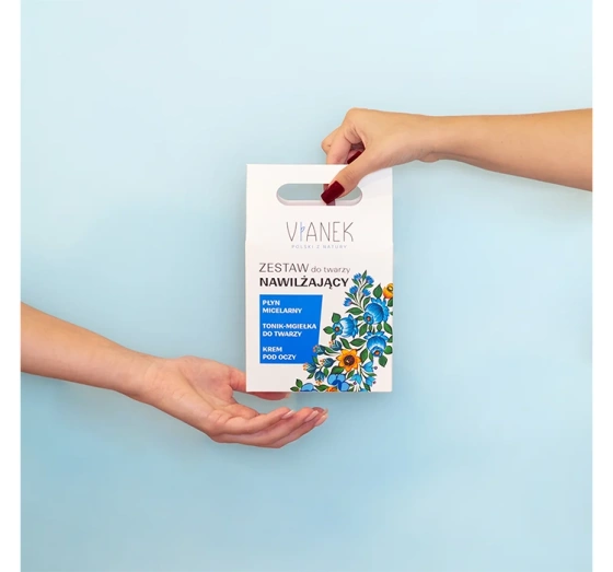 VIANEK FEUCHTIGKEITSSET MIZELLENWASSER + TONER + AUGENCREME