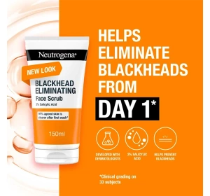 Neutrogena Blackhead Eliminating Face Scrub 2% Salicylic Acid Gesichtspeeling mit Salicylsäure 150 ml