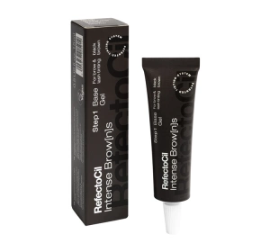 RefectoCil Intense Browns Base Gel – Farbe für Augenbrauen und Wimpern, Schwarzbraun, 15 ml