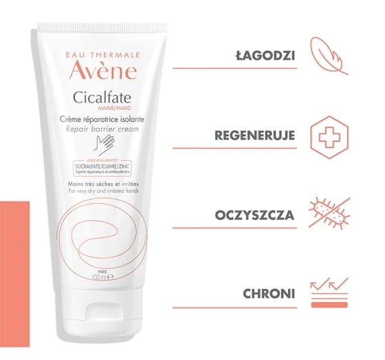 Kliknij na zdjęcie, aby je powiększyć AVENE CICALFATE REGENERIERENDE HANDCREME 100 ML
