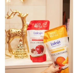 LUKSJA CREAMY & SOFT FLÜSSIGSEIFE ZIMTAPFEL REFILL 900ML