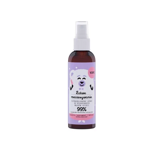 Kliknij na zdjęcie, aby je powiększyć YOPE EASY WOW! EASY DETANGLING ULTRA-SANFTER CONDITIONER-SPRAY FÜR WIDERSPENSTIGES HAAR DER KINDER 150ML