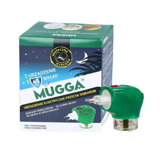 Mugga elektrisches Mückenschutzmittel + Nachfüllpackung