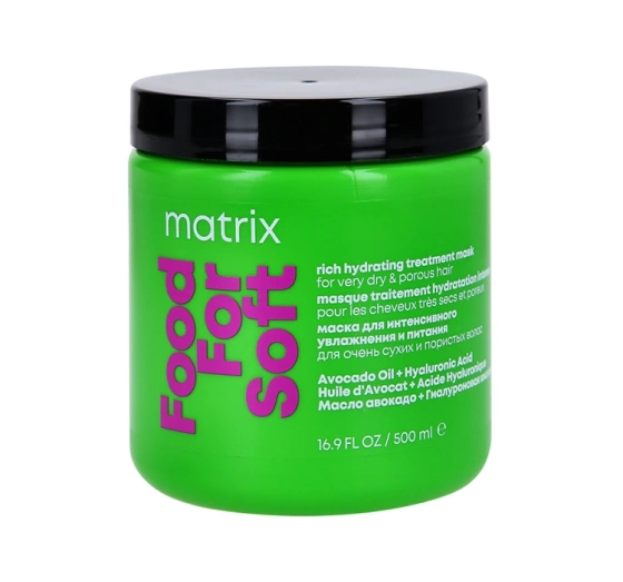 MATRIX FOOD FOR SOFT FEUCHTIGKEITSSPENDENDE HAARMASKE 500ML
