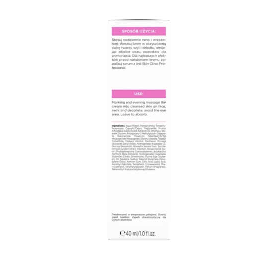 Bielenda Skin Clinic Professional Stärkend-beruhigende Gesichtscreme mit Vitamin P 40ml