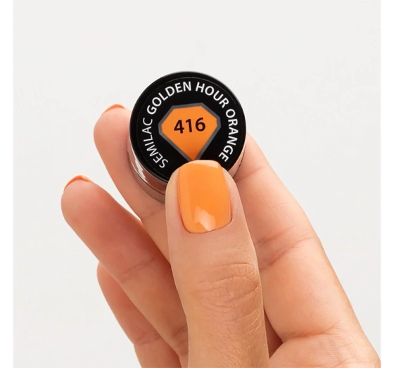 Semilac Into Her Nature! UV-Hybridlack 416 Golden Hour Orange 7 ml