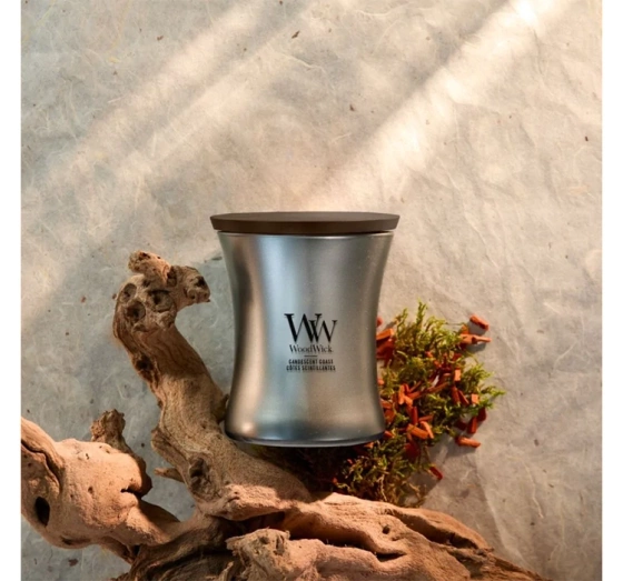 Kliknij na zdjęcie, aby je powiększyć Woodwick Medium Jar Candle Duftkerze Candescent Coast 275 g