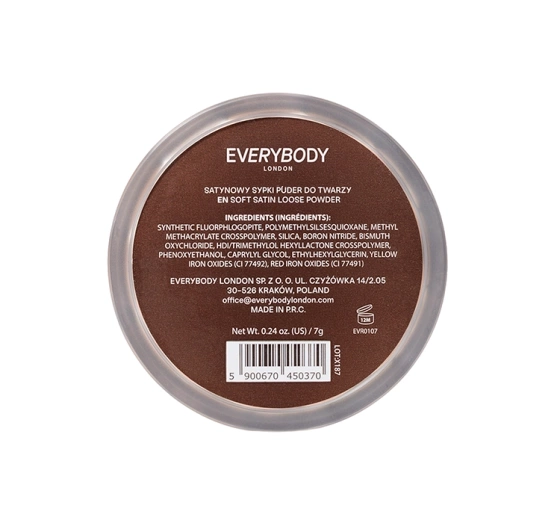 Kliknij na zdjęcie, aby je powiększyć Everybody London Satin-Gesichts-Puder 7 g
