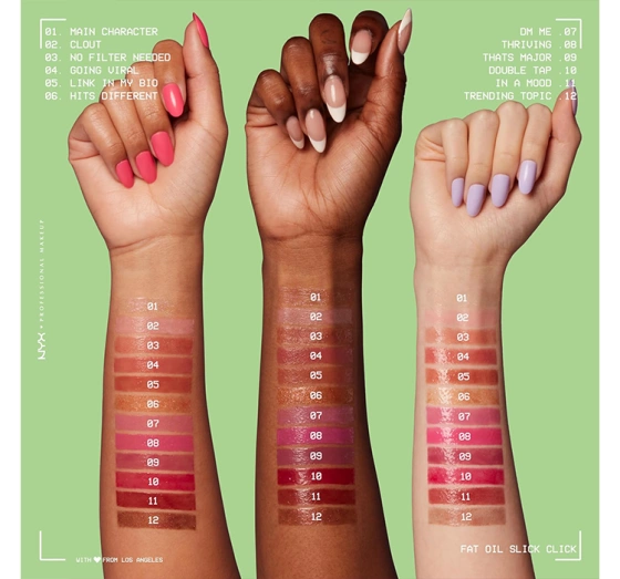 NYX PROFESSIONAL MAKEUP FAT OIL SLICK CLICK LIPPENBALSAM 12 TRENDING TOPIC 2G