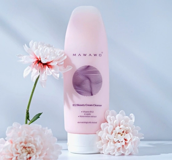 Kliknij na zdjęcie, aby je powiększyć Mawawo B12 Beauty Cream Cleanser reinigende Creme zum Gesichtswaschen 200ml