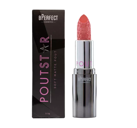 Kliknij na zdjęcie, aby je powiększyć BPERFECT POUTSTAR SOFT MATTE LIPSTICK LIPPENSTIFT PUCKER 3,5G