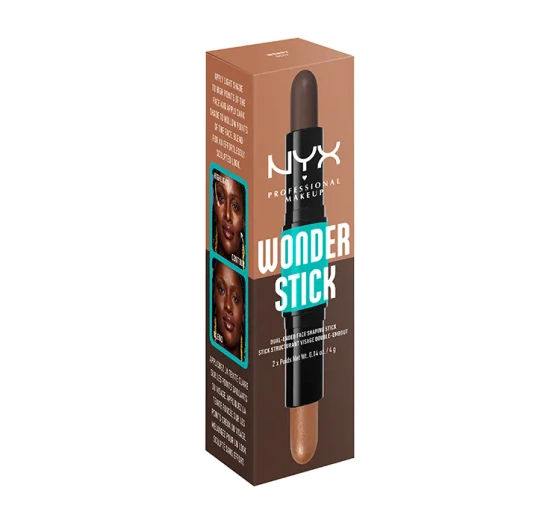 NYX Professional Makeup Wonder Stick Stift zum Konturieren des Gesichts 07 Deep 2 × 4 g
