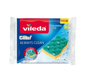 Vileda Glitzi Always Clean Viskose-Spülschwamm 2 Stück