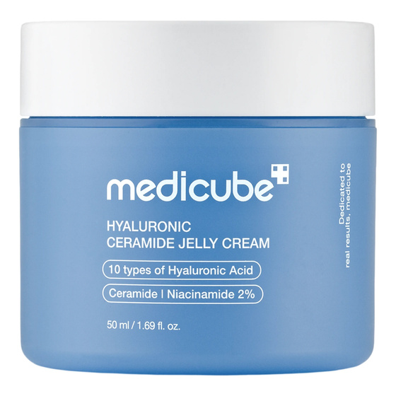 Kliknij na zdjęcie, aby je powiększyć Medicube Hyaluronic Ceramide Jelly Cream – intensiv feuchtigkeitsspendende Gel-Creme für das Gesicht, 50 ml