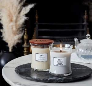 Woodwick Medium Jar Candle Duftkerze Vanilla Bean 275 g