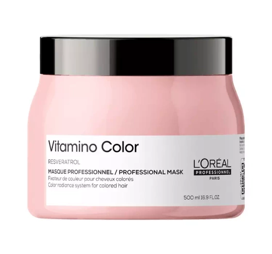 Kliknij na zdjęcie, aby je powiększyć LOREAL PROFESSIONNEL SERIE EXPERT VITAMINO COLOR HAARMASKE 500ML