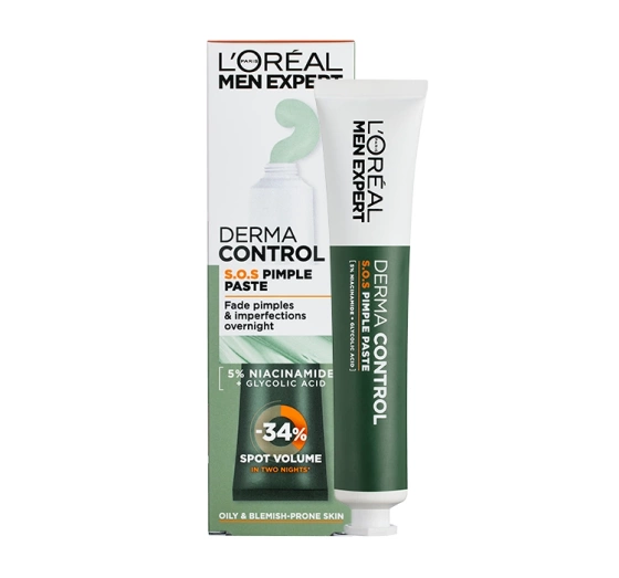 L'Oréal Paris Men Expert Derma Control SOS Paste gegen Unreinheiten 2in1 45ml