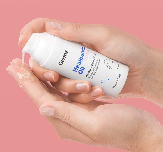 Kliknij na zdjęcie, aby je powiększyć DERMZ LABORATORIES HEALPSORIN BABY GEL-ÖL FÜR KINDER UND SÄUGLINGE 50ML