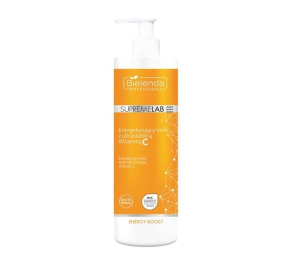 Bielenda Professional Supremelab Energy Boost Energetisierendes Gesichtswasser mit ultrastabilem Vitamin C 500 ml