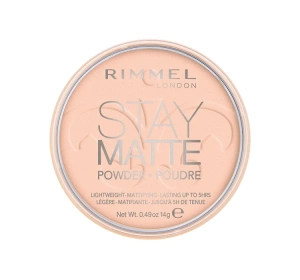 RIMMEL STAY MATTE MATTIERENDES PUDER PINK BOLSSOM 002
