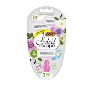 BIC Soleil Escape Einwegrasierer für Frauen Rose & Magnolie 2 Stück